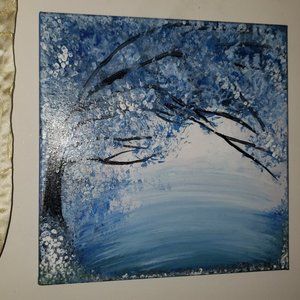 Winter frost is an original, abstract painting